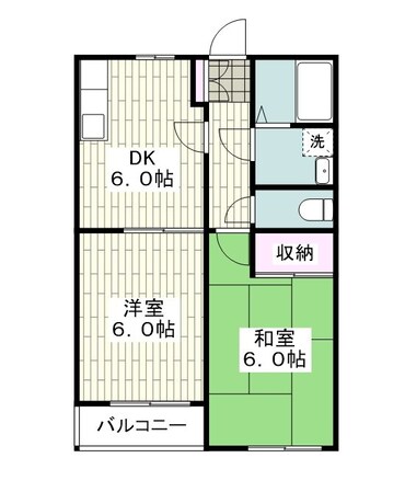 LOTUS　VIEW大岡B棟～ロータスビューオオオカ～の物件間取画像